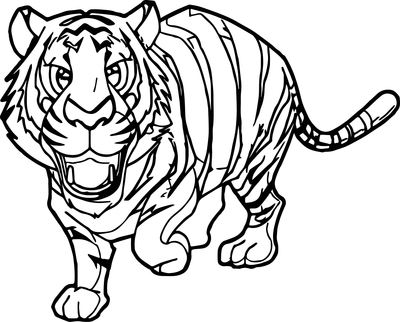 400x322 Tiger Coloring Pages Page Image Clipart Images