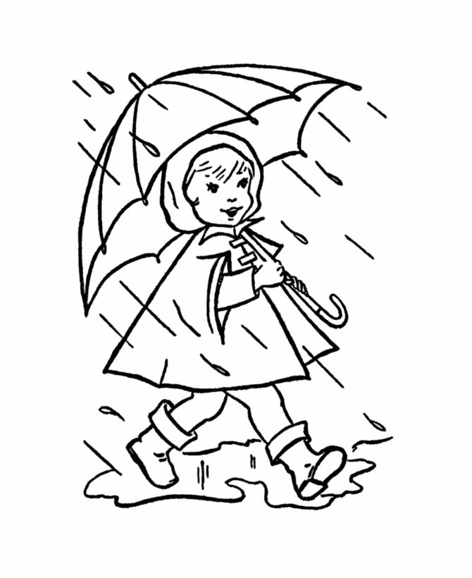 670x820 Rainy Day Coloring Pages For Girls Printable To Pretty Pict