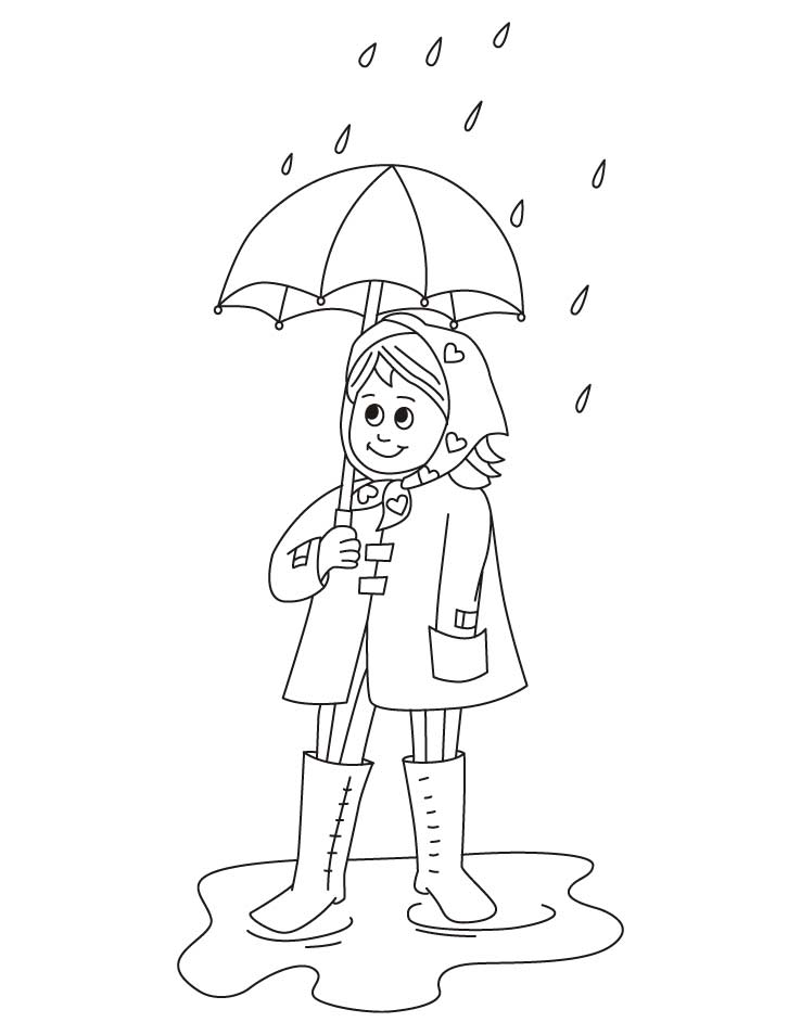 738x954 Rainy Clothes Drawing