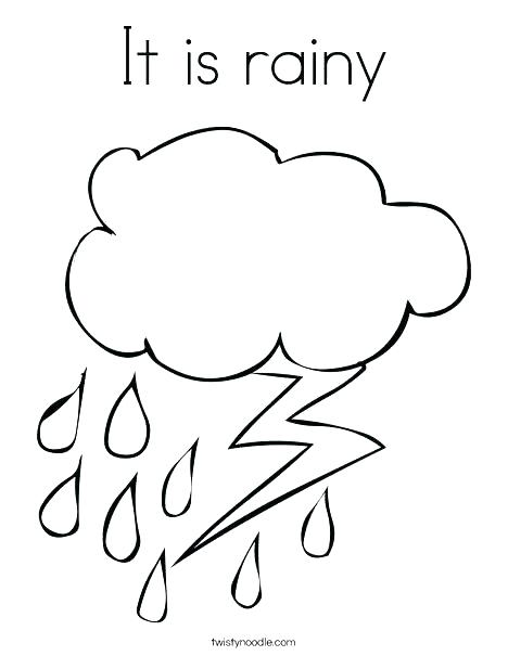 468x605 Weather Coloring Pages Rainy Day Pictures To Color Cloudy Weather