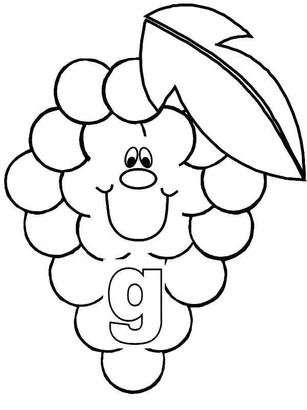600x800 Grapes Coloring Page Grapes Coloring Pages G Coloring Page Grapes