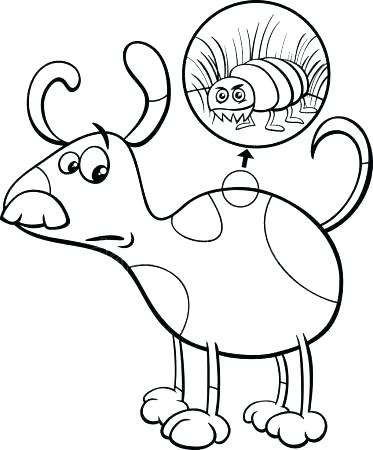 373x450 Esquivar Ram Para Colorear Ram Para Dog And Flea Cartoon Coloring