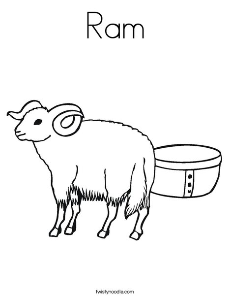 468x605 Ram Coloring Page