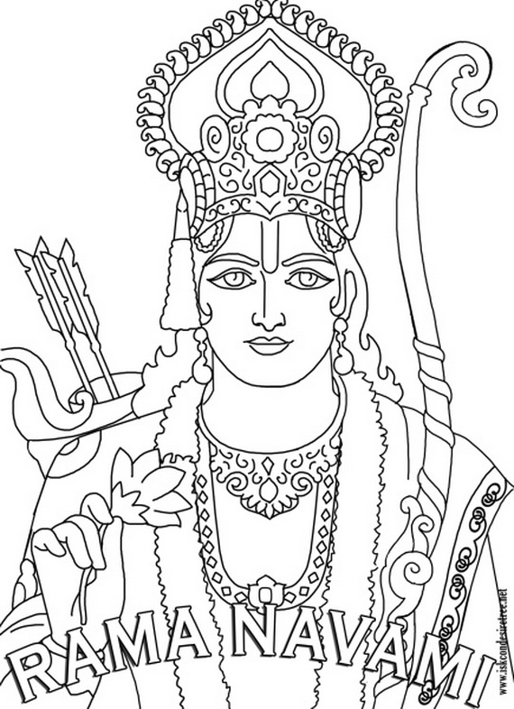 570x786 Ram Navami Coloring Pages