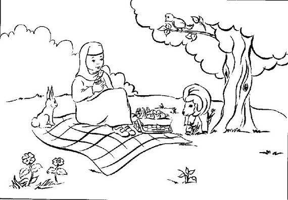 570x397 Ramadan Coloring Page