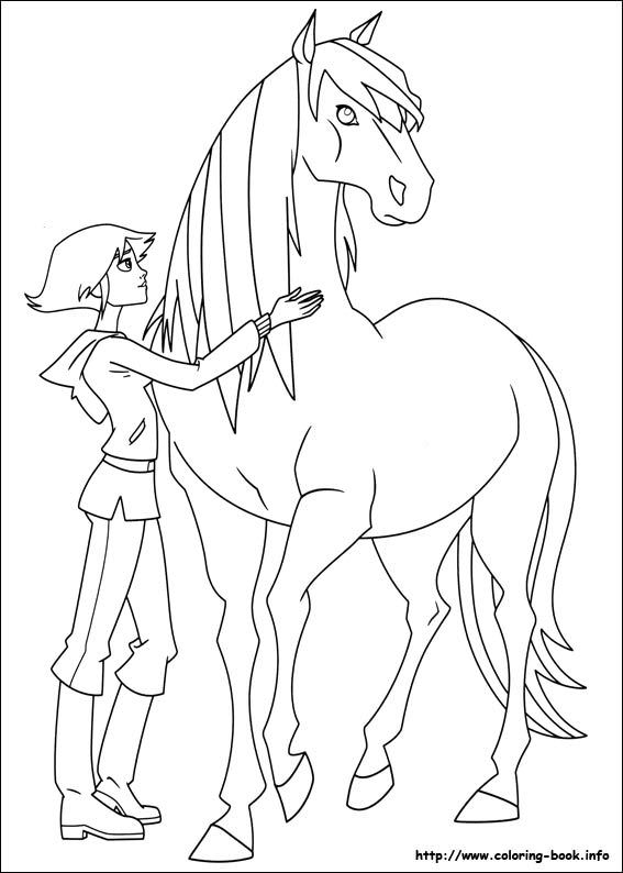 567x794 Horse Ranch Coloring Pages