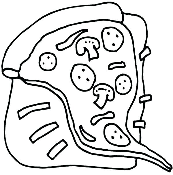 600x606 Pizza For Coloring Heart Disease Of Junk Food Pizza Coloring Page