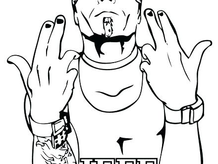 440x330 Cool Randy Orton Coloring Pages