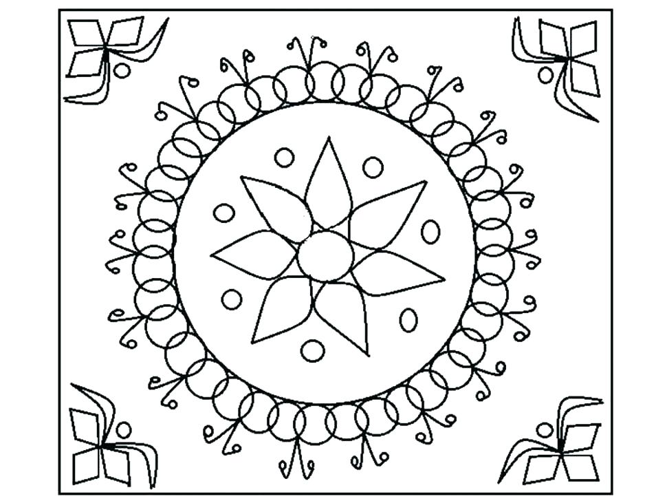 970x728 Rangoli Coloring Pages Designs Printable Coloring Pages Coloring