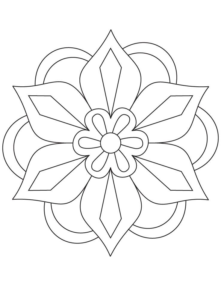 738x954 Diwali Rangoli Patterns Coloring Pages Diwalifbcovers