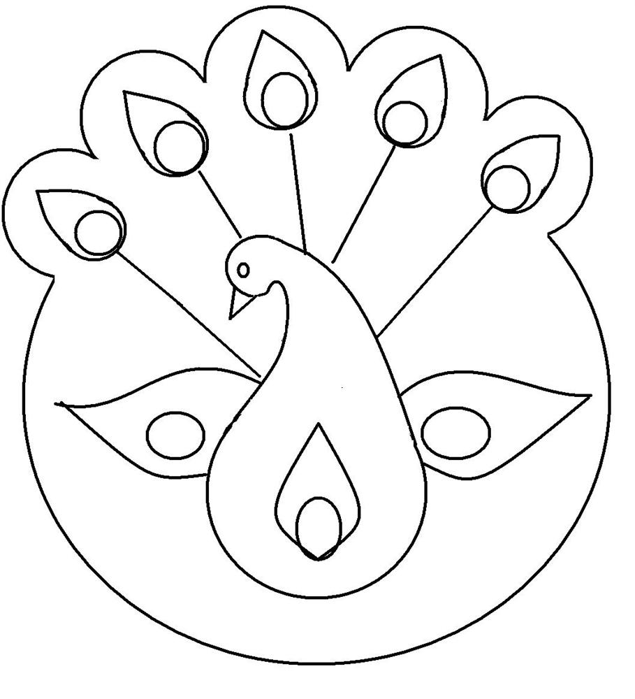909x1000 Free Printable Rangoli Coloring Pages For Kids