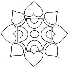 236x233 Printable Design Patterns Rangoli Design Coloring Printable Page