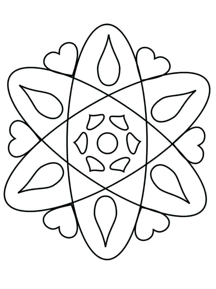 750x1000 Rangoli Designs Coloring Pages