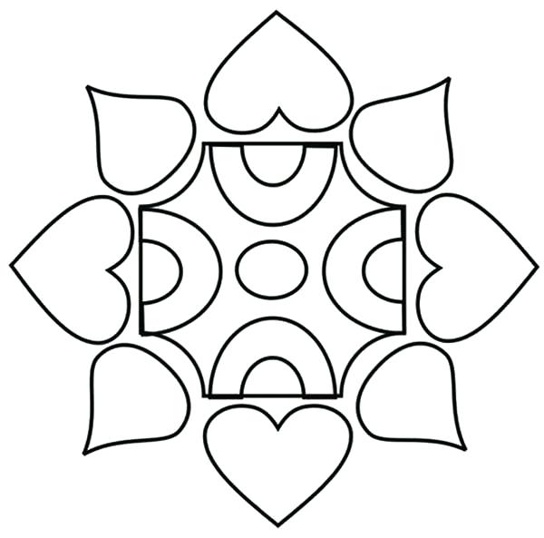 600x593 Rangoli Designs Coloring Page Design Coloring Page Rangoli Designs