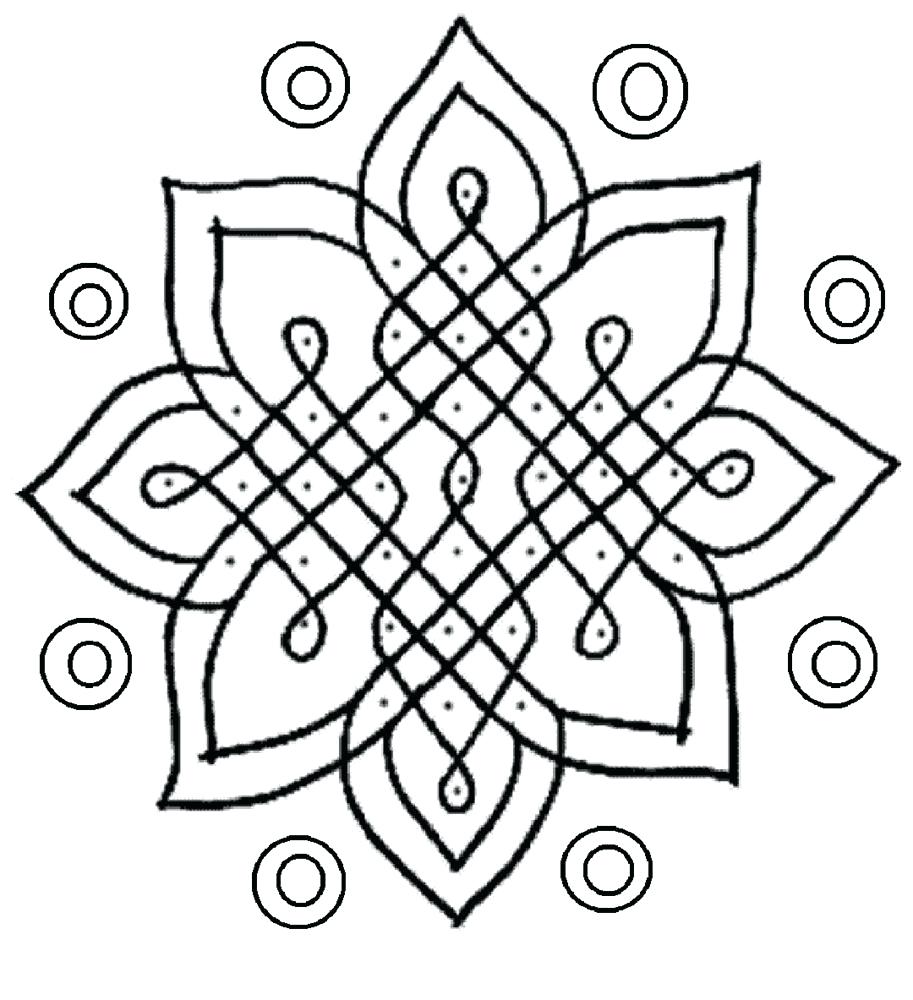 913x1000 Coloring Page Rangoli Coloring Pages Pictures Of Designs Rangoli