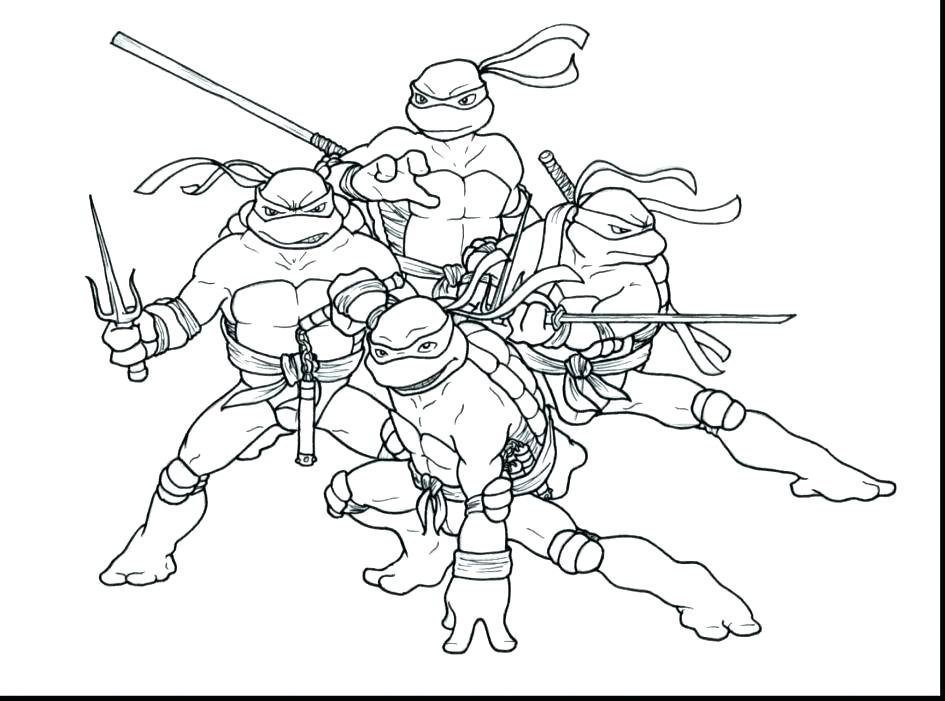 945x701 Ninja Turtles Coloring Pages Printable