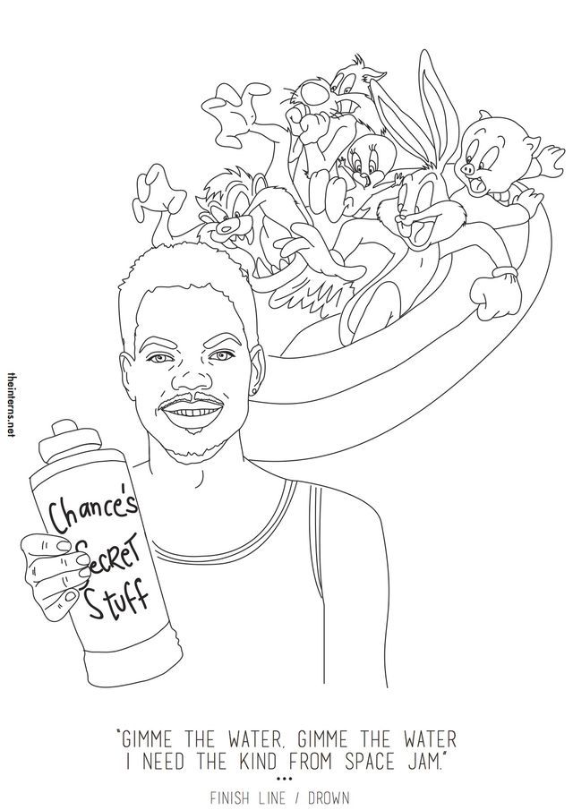 640x905 Free Space Jam Coloring Pages