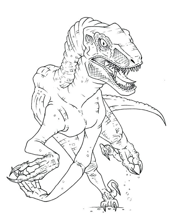 600x778 Velociraptor Coloring Pages Coloring Pages Coloring Page Coloring
