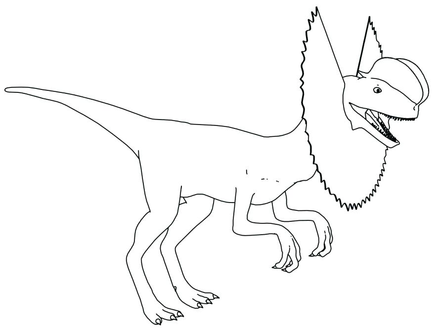 878x670 Velociraptor Coloring Pages Coloring Dinosaur Coloring Page