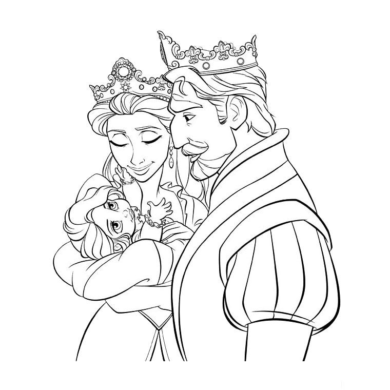 760x760 Rapunzel Coloring Pages