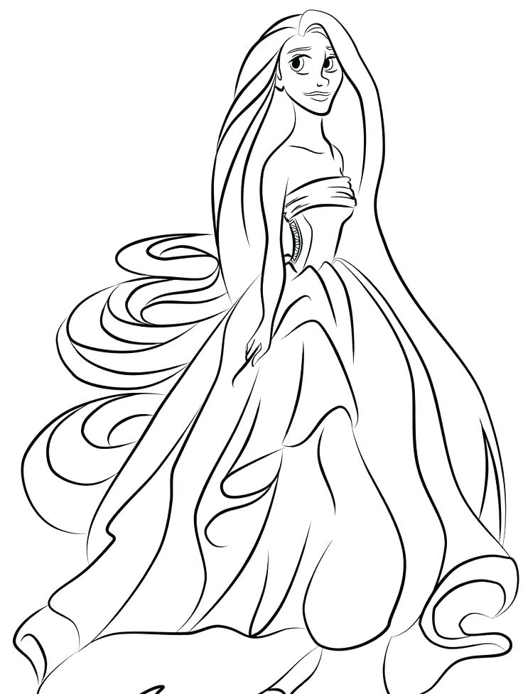 736x977 Coloring Pages Rapunzel Coloring Collection