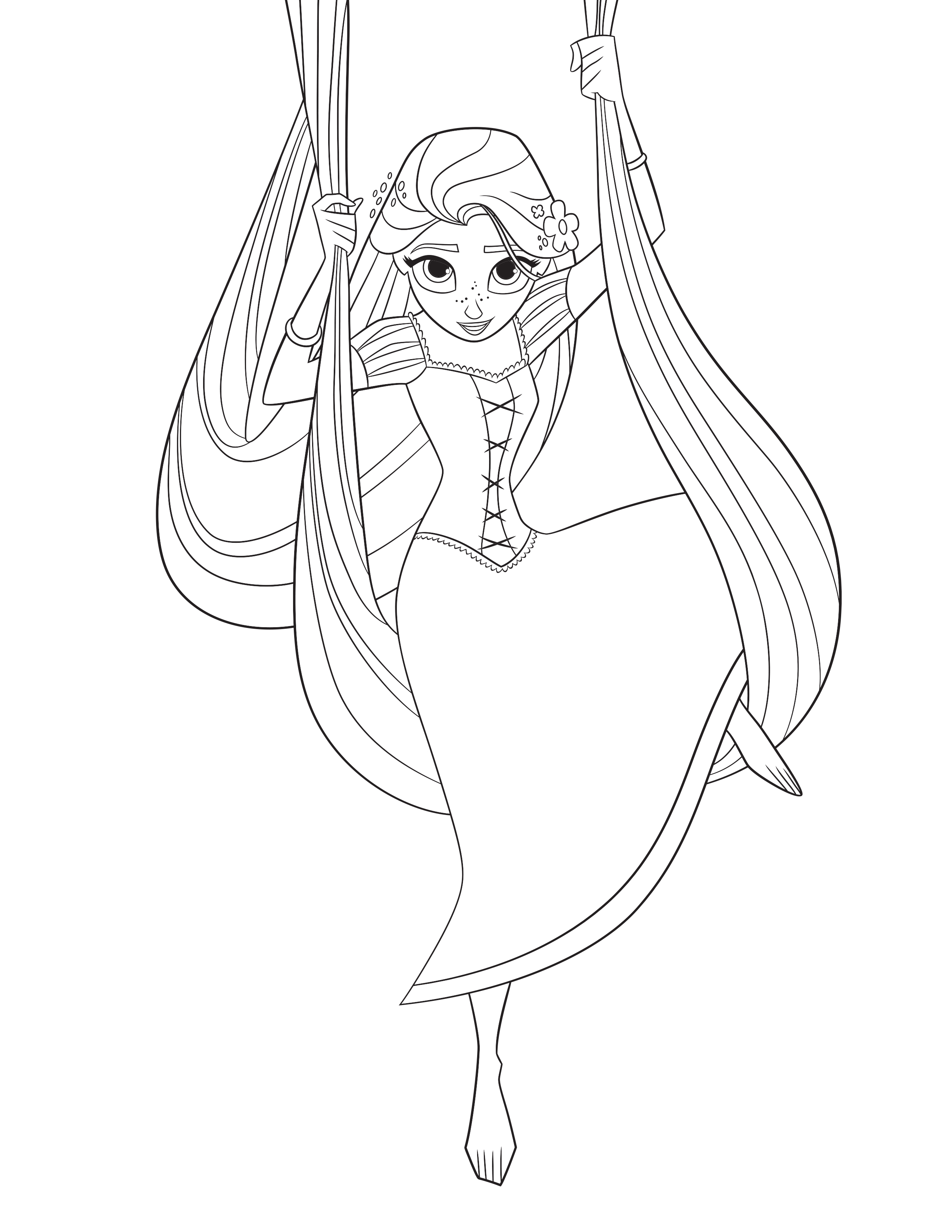 2550x3300 Tangled The Series Coloring Pages