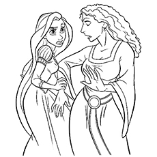 230x230 Beautiful Rapunzel Coloring Pages For Your Little Girl