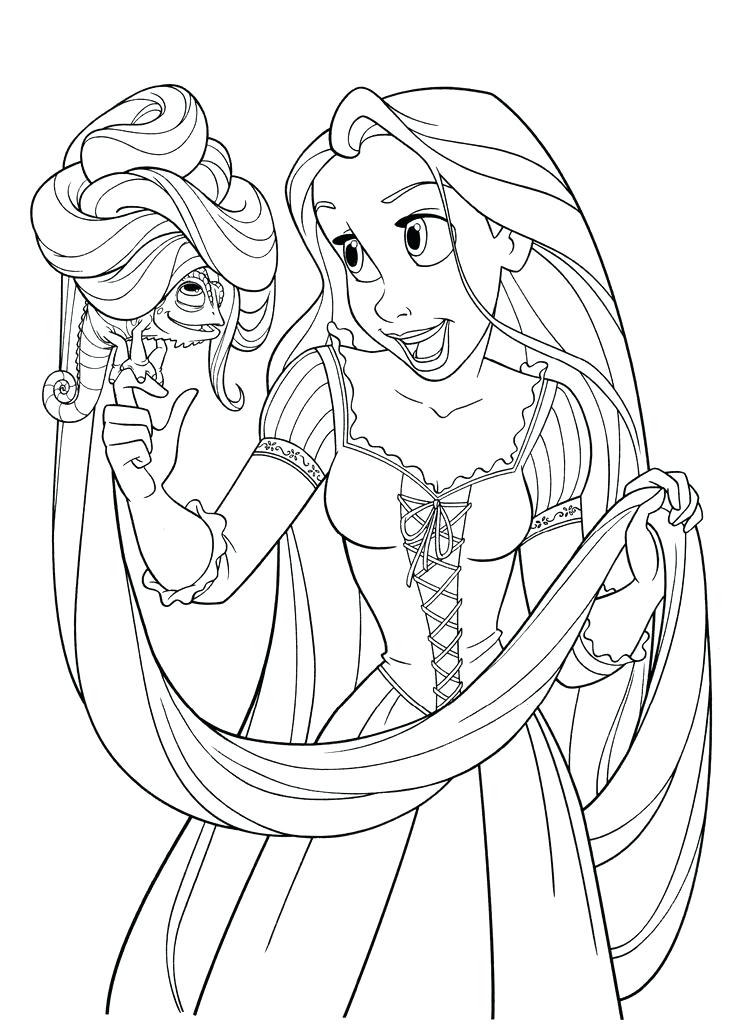 736x1035 Tangled Rapunzel Coloring Book Kids Coloring Coloring Pages