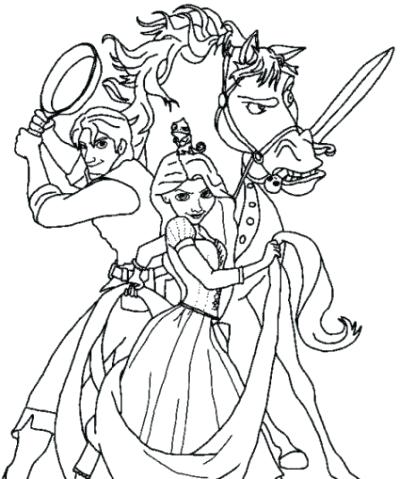 400x479 Rapunzel Coloring Page Mesmerizing Coloring Pages For Your