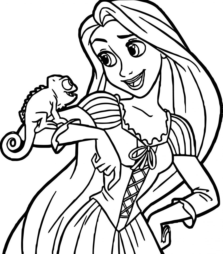 948x1080 Tangled Coloring Pages Disney Pascal Rapunzel Games Download