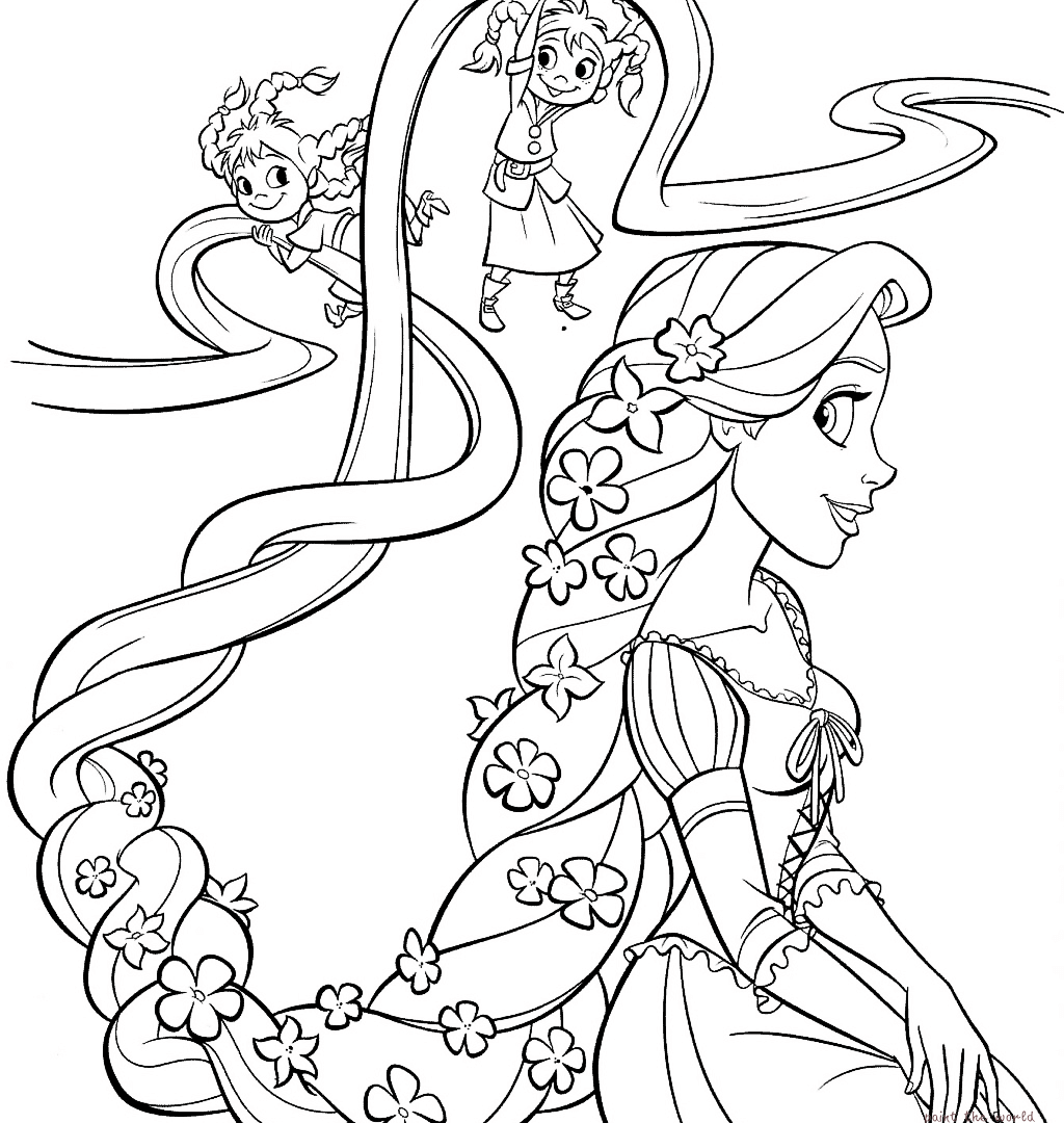 1024x1080 Get This Printable Rapunzel Coloring Pages With King And Queen