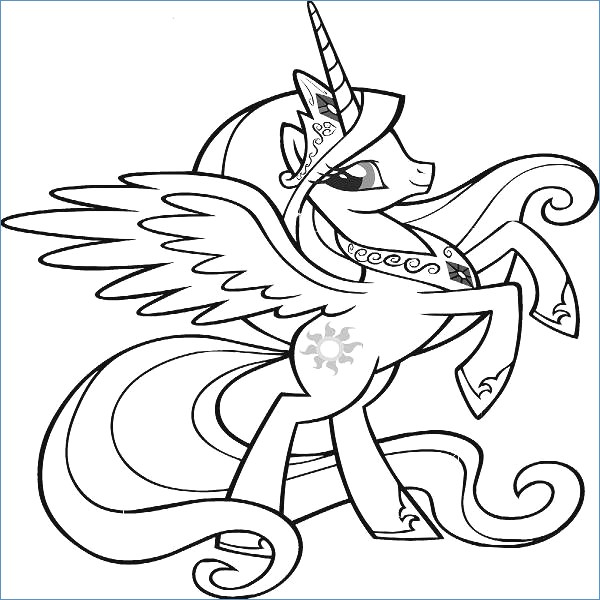 600x600 My Little Pony Little Rarity Coloring Pages