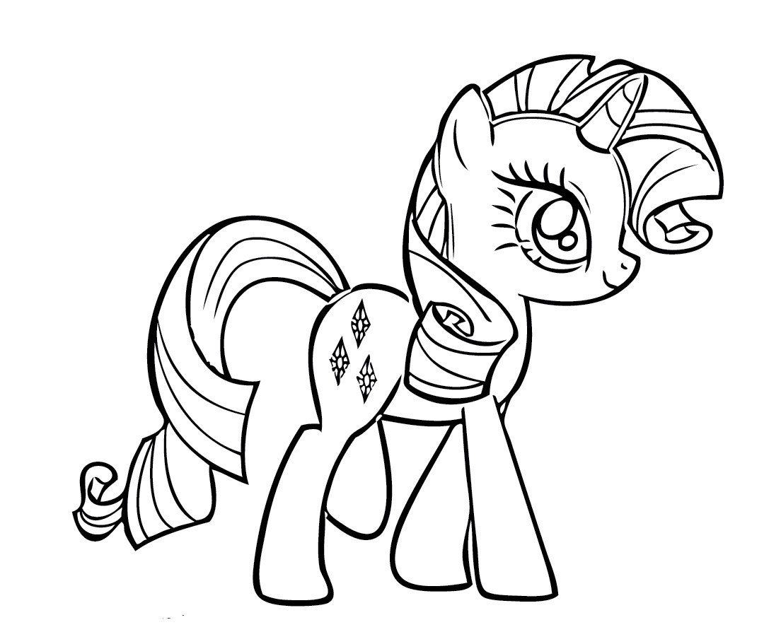 1104x894 My Little Pony Rarity Coloring Pages