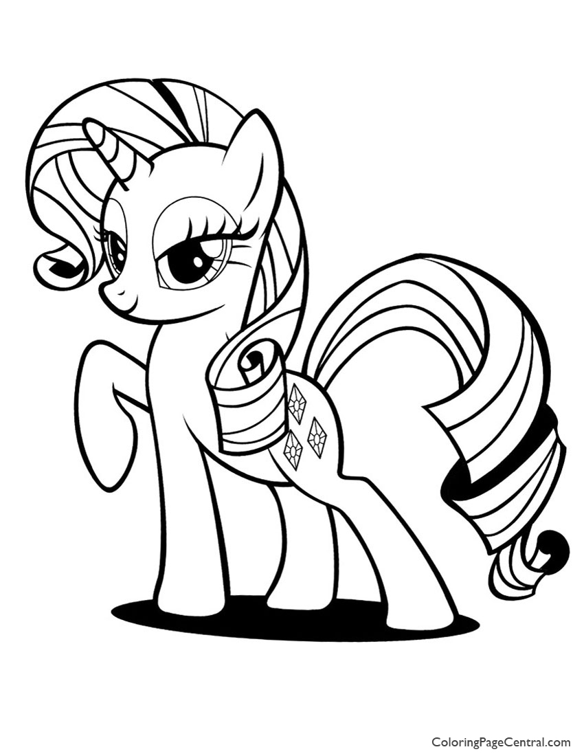 850x1100 My Little Pony Rarity Coloring Page Coloring Page Central