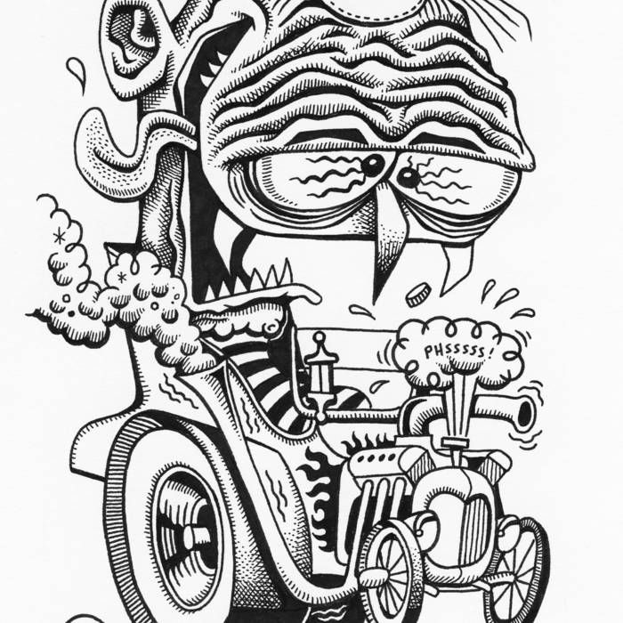 700x700 Hot Rod Coloring Pages Fun Time