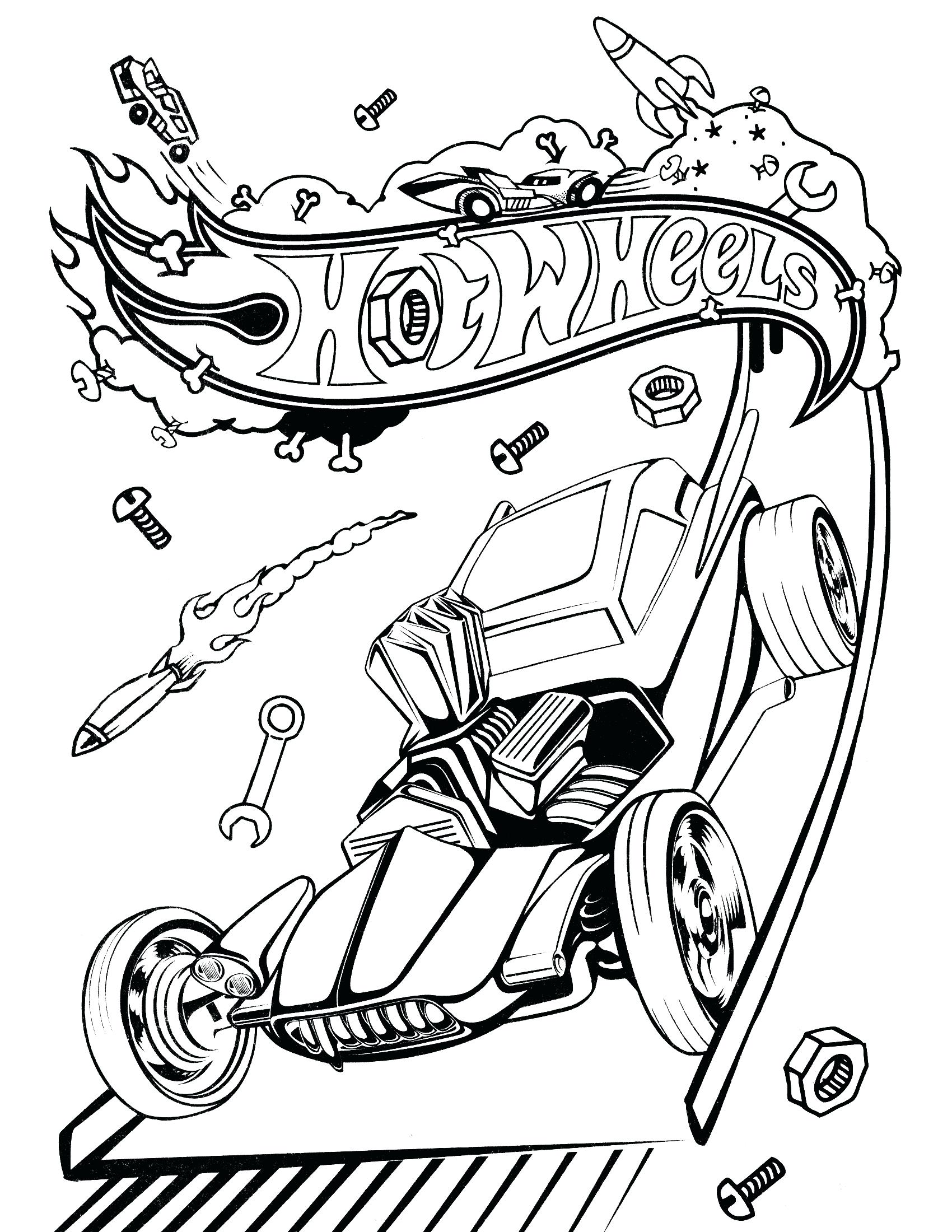 1700x2200 Coloring Page Hot Rod Coloring Pages Beautiful Team Wheels