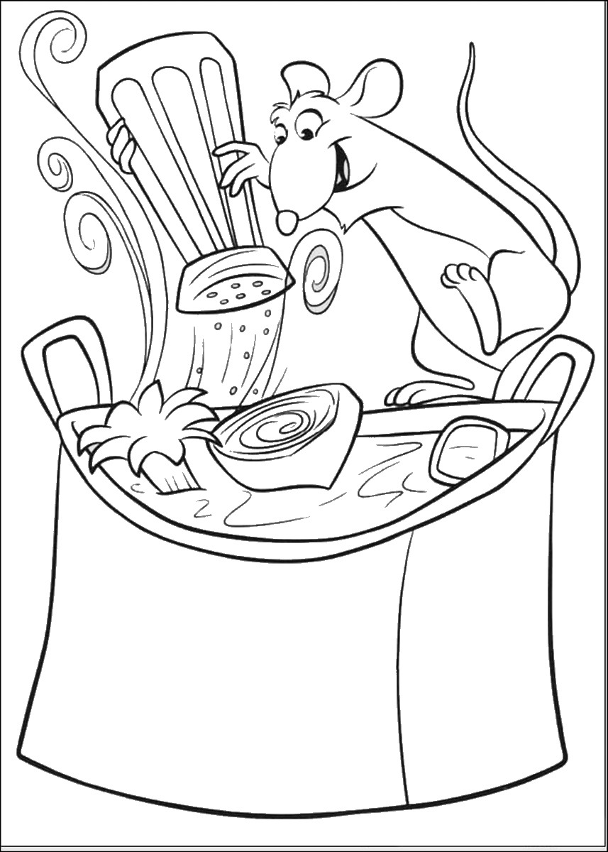 857x1200 Ratatouille Coloring Pages