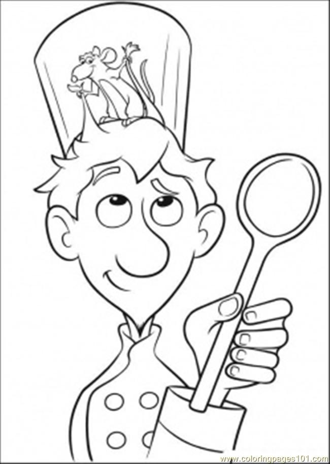 650x913 Linguini With Mouse On His Head Coloring Page
