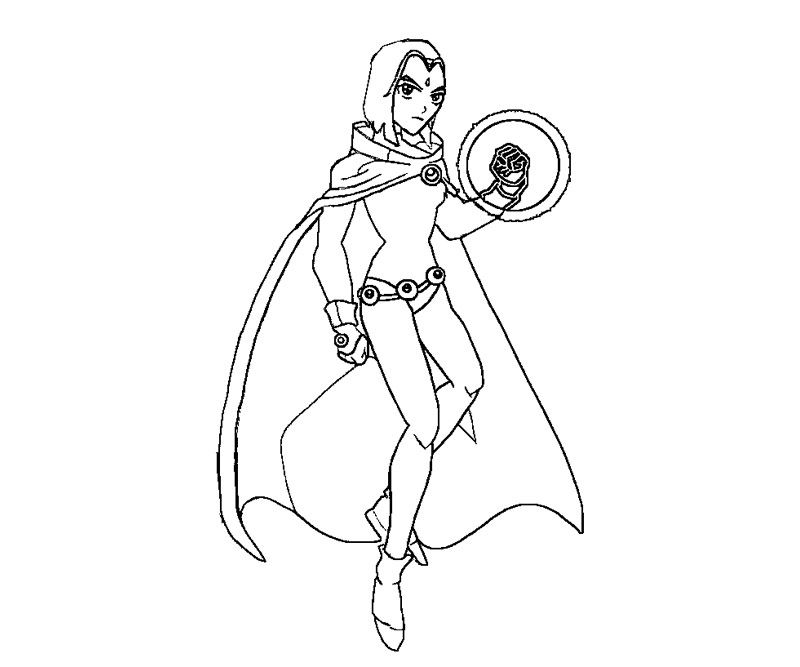 800x667 Raven From Teen Titans Coloring Pages Coloring Kids Dc Super