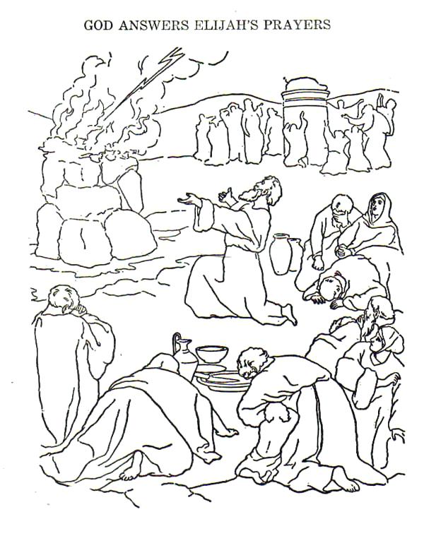 600x776 Elijah Coloring Page Coloring Pages And The Prophets Of Coloring