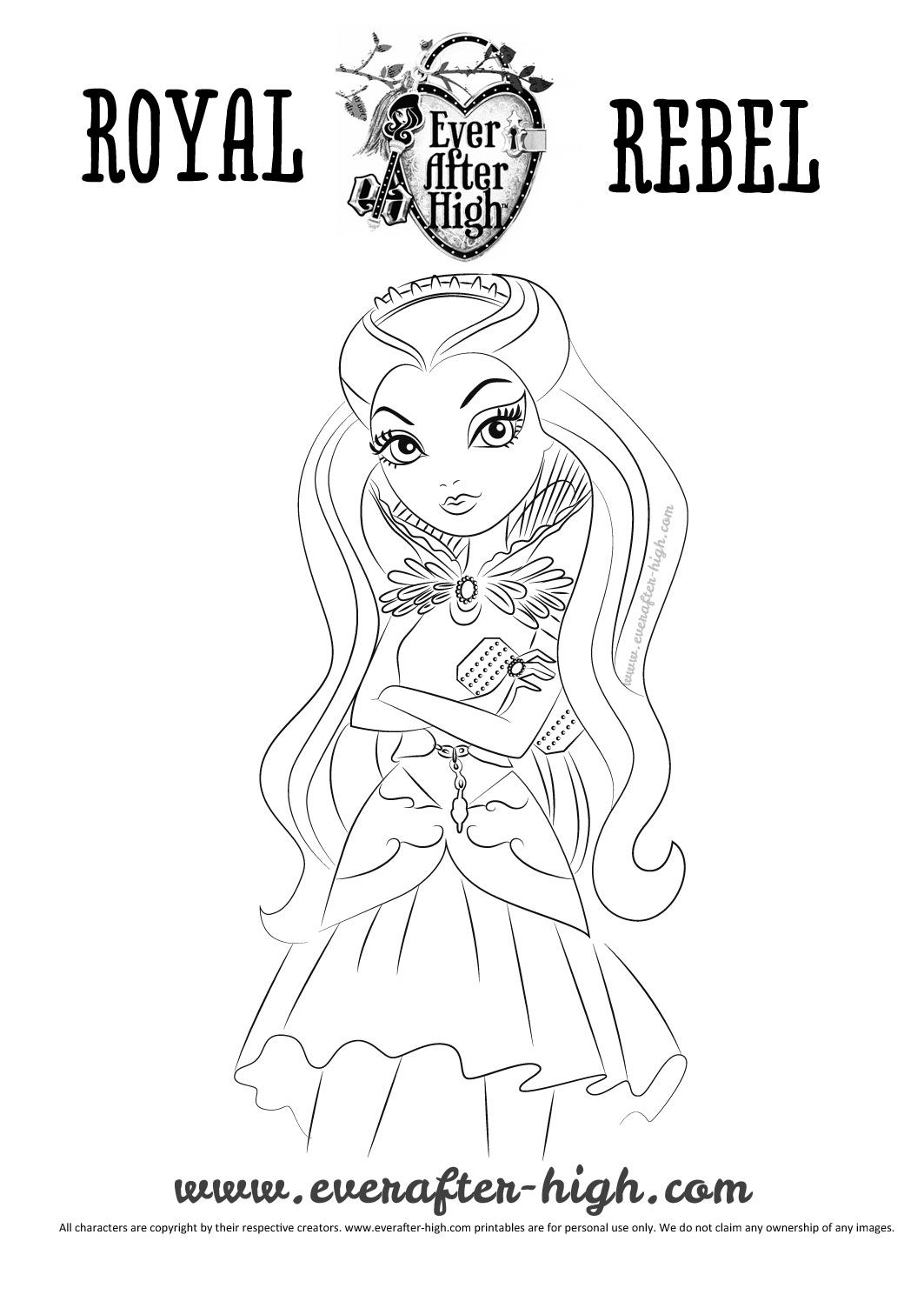 1063x1504 Ever After High Raven Queen Coloring Page Pixels