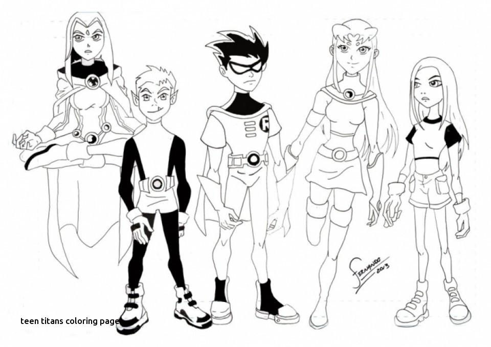 960x678 Teen Titans Coloring Page