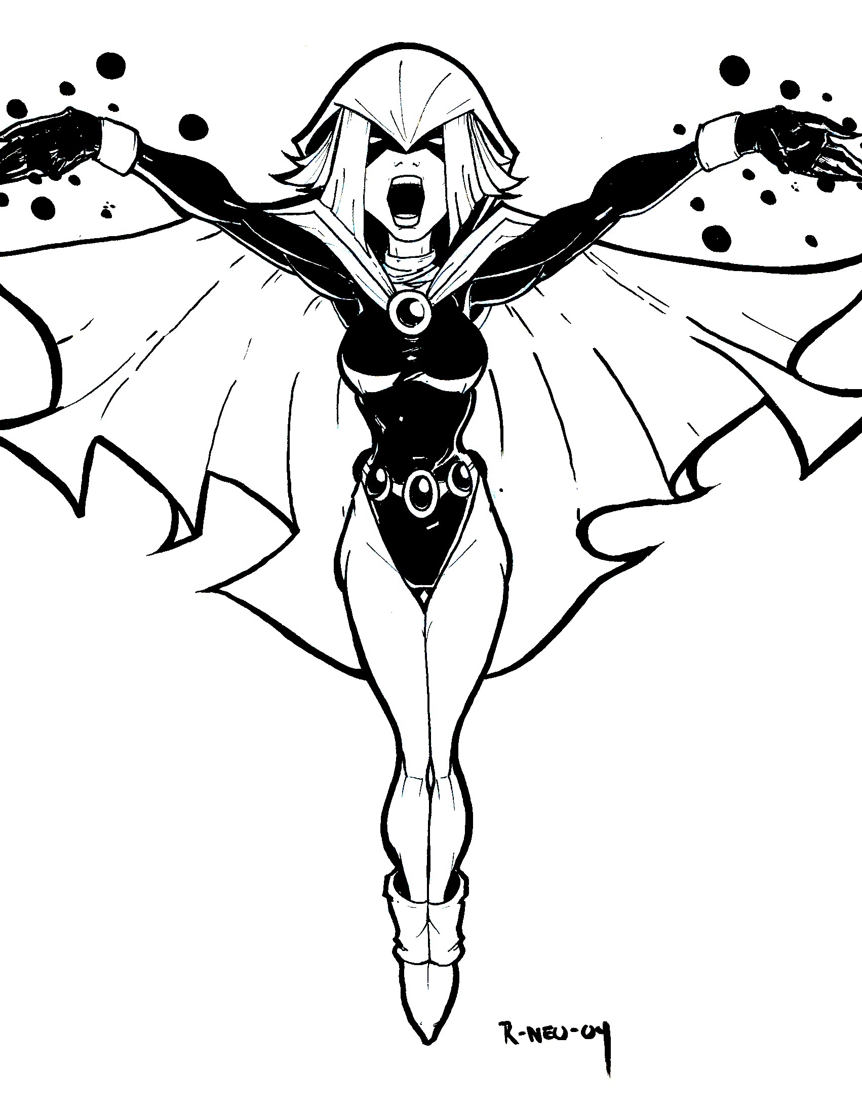 1702x2187 Teen Titans Go Raven Coloring Pages To Print Free Coloring Sheets