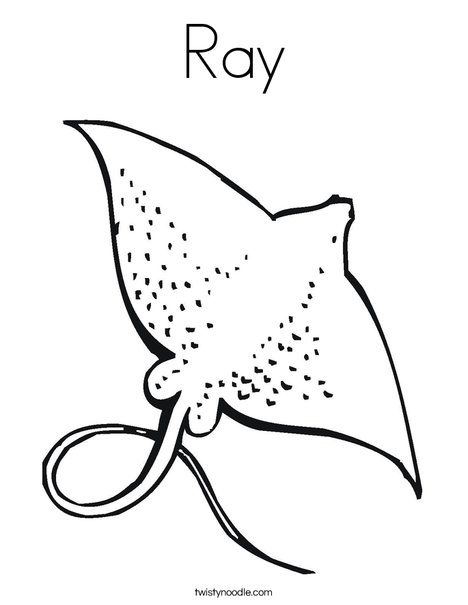 468x605 Ray Coloring Page