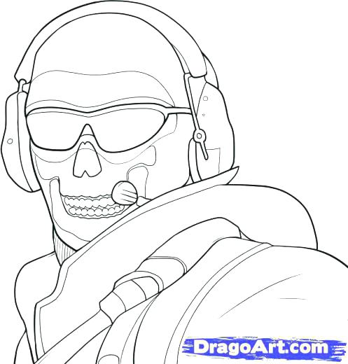 497x520 Coloring Pages For Boys Black Ops Ghost Call Of Duty
