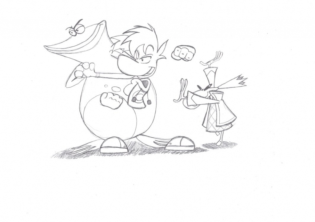 1024x724 Rayman Coloring Pages