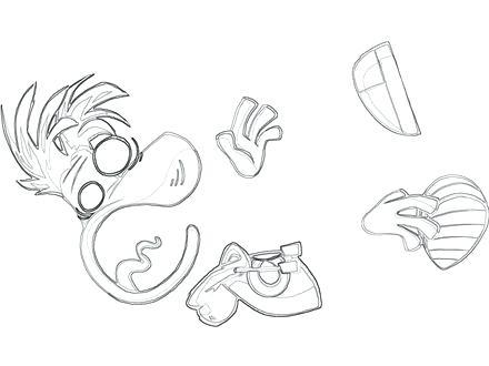440x330 Rayman Coloring Pages Coloring Coloring Pages Index Raving Rayman