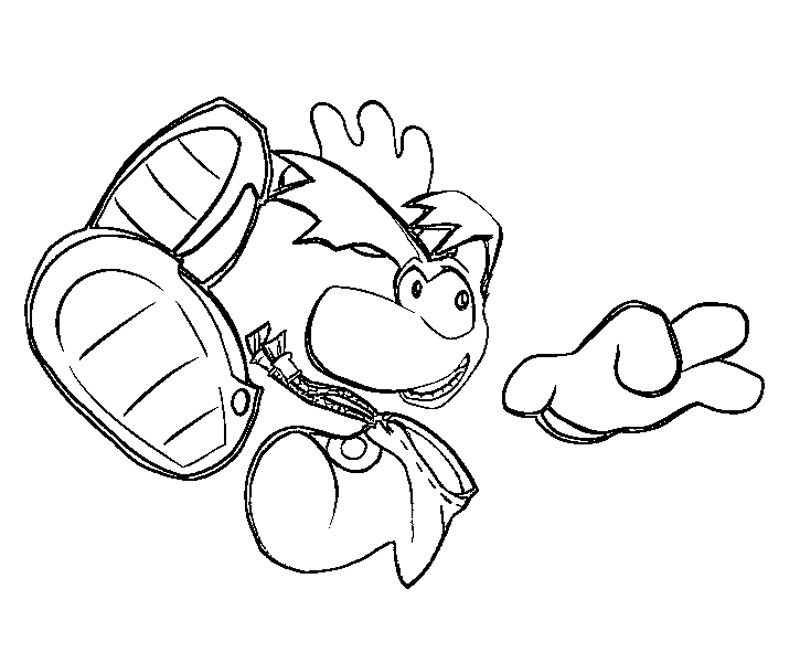 800x667 Printable Rayman Legends Rayman Character Coloring Pages, Rayman