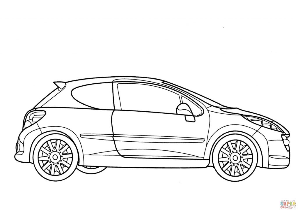 1024x724 Peugeot Rc Car Coloring Page