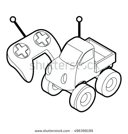 450x470 Rc Car Coloring Pages Car Coloring Page Remote Control Car